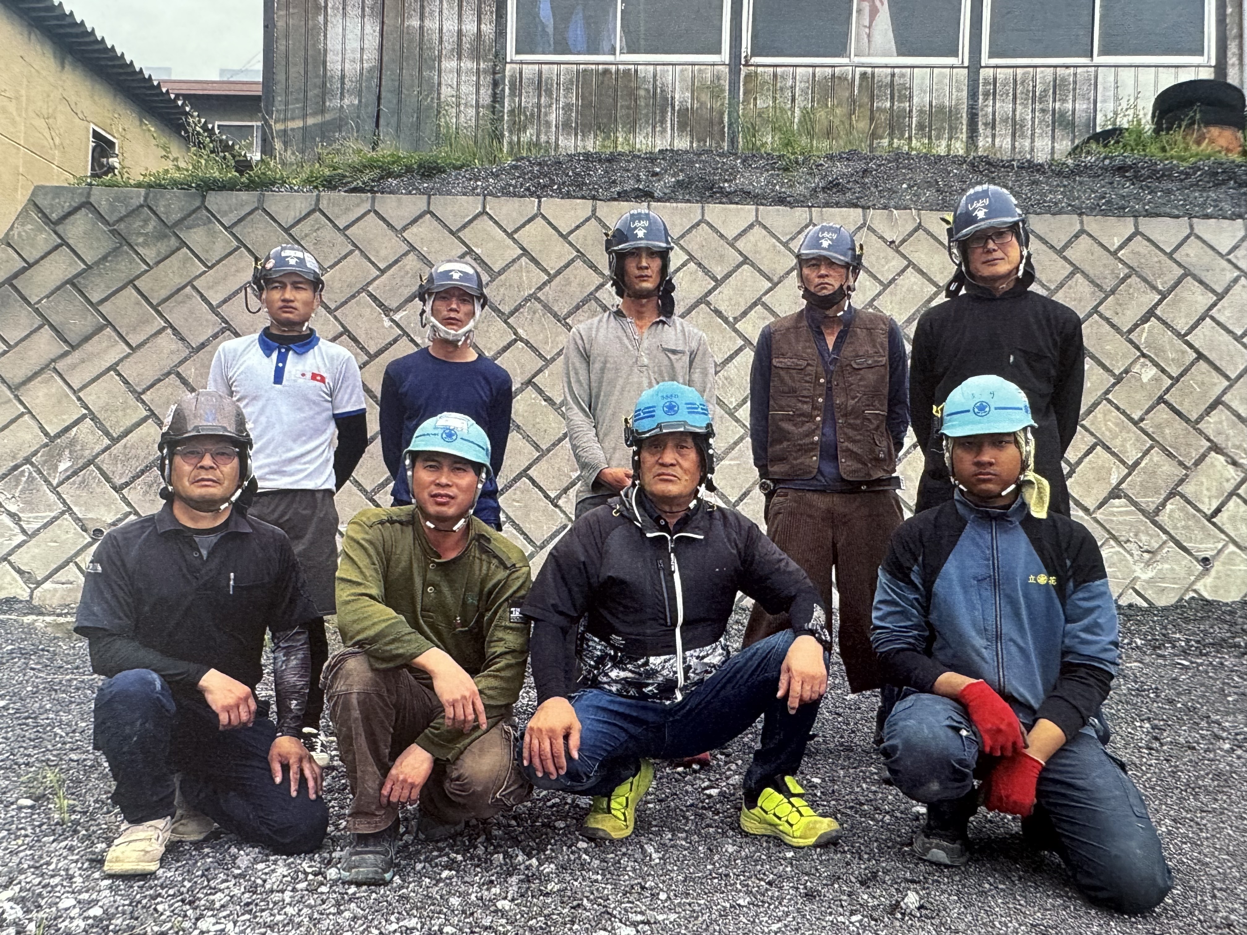 立花建設の現場（集合写真）